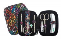 DUP D�msk� manik�ra sada LILIANA 230401-472 �ern� s barevn�m tiskem