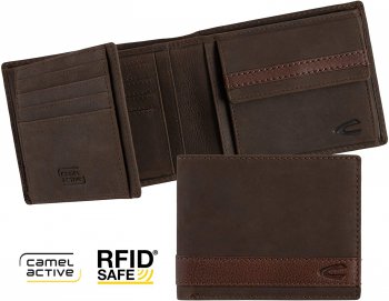 Camel Active Pánská kožená peněženka 274-704-29 hnědá RFID save