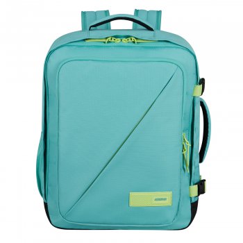 AMERICAN TOURISTER Kabinov batoh pod sedadlo TAKE2CABIN  M/S 40 x 30 x 20 cm Dusty Turquoise/Lime 26L 150909-A647
