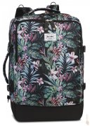 BestWay Kabinové zavazadlo na záda a přes rameno cabin pro - prints Flowers green 40252-0821