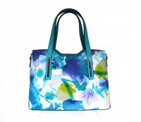 MAXFLY Ko�en� d�msk� kabelka 51361-D32 tyrkysov� + b�l�