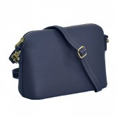 MAXFLY D�msk� ko�en� kabelka crossbody 5232 tmav� modr�