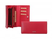 Lagen Kožená dámská peněženka 50310 červená