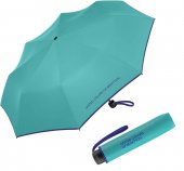 Benetton Dámský a dívčí skládací deštník Super Mini latigo bag 56266 tyrkysový