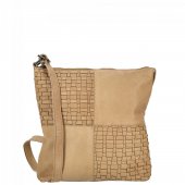 ENRICO BENETTI Propl�tan� ko�en� crossbody kabelka Enrico Benetti Sicily 89031-117 light taupe