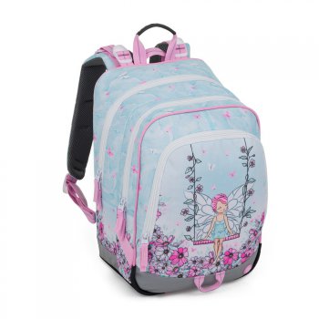 Bagmaster ALFA 25 A školní tříkomorový batoh – víla