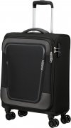 AMERICAN TOURISTER Mal ern cestovn kufr - kabinov zavazadlo Pulsonic Spinner 55/20 asphalt Black 146516-0423