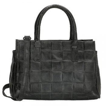 CHARM LONDON Kožená kabelka Elisa L587-001 černá