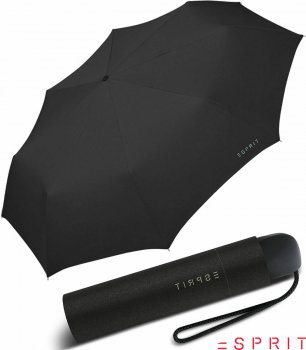 Esprit Deštník skládací Mini Basic black 50767 - černý
