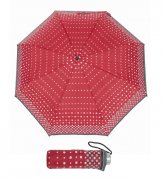 Doppler Mini Light printed dámský skládací lehký deštník 722165CZ-03 červený