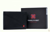 TRAVEL' N ' MEET Pánská peněženka kožená černá s RFID ochranou LBC-107