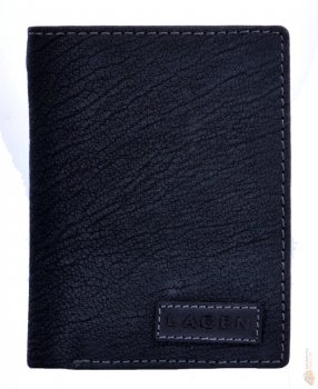 Lagen Kožená peněženka pánská LM-8315/W černá