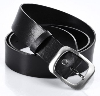 Penny Belts Dámský kožený černý pásek 9962