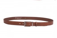 Penny Belts Ko�en� spole�ensk� opasek hn�d� p��rodn� 30-020-1-48