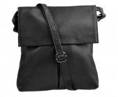 New Bags Dámská kožená kabelka přes rameno LB-244 černá