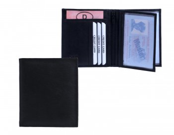 Neus Koen pouzdro na doklady s pihrdkou na bankovky ern A-1257