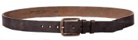 Penny Belts Kožený pásek 517-65 šedo černý