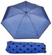 derby Dámský skládací malý deštník Hit Micro Dots 710565PD - modrý