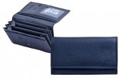 Glüxklee Peněženka kožená dámská s RFID ochranou GXB-205 tmavě modrá