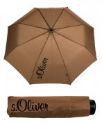 s.Oliver Skládací deštník s.Oliver Basic MIni 70865SO21 hnědý