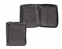 3KBH Dámská peněženka celá na zip VZOREK BRONZE metalická hnědá