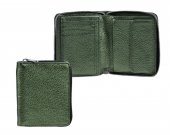 3KBH Dámská peněženka celá na zip VZOREK GREEN metalická zelená
