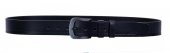 BLACK HAND Pánský kožený černý pásek 007-98B velikost: 95 cm v pase