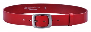 Penny Belts Dámský kožený opasek 9993 červený