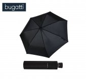 Bugatti Skládací ultra lehký deštník Take it HEAT STAMP 726169BU černý s logem