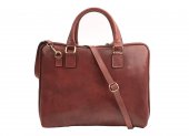 IL GIGLIO Dámská kožená crossbody aktovka 3920 hnědá