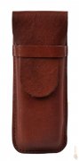 3KBH Kožený perečník 0036 hnědý - kožené pouzdro na tužky