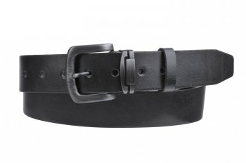 Penny Belts Pánský kožený černý pásek 9-60