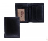 Lagen Pánská prostorná kožená peněženka V-105 černá