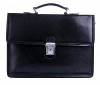 IL GIGLIO P�nsk� ko�en� jednofochov� aktovka 904 �ern�