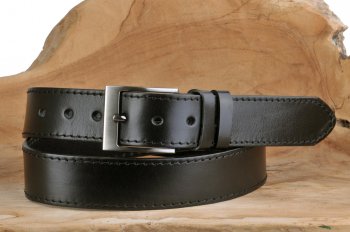 Penny Belts Pánský kožený opasek 22-1-60 černý