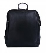 Estelle Kožený dámský batoh ET-0610 černý