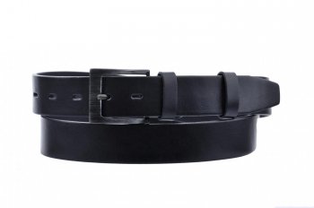 Penny Belts Pánský kožený černý pásek 14-60  dlouhý (obvod pasu 120 cm)