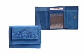 HJP Dámská malá modrá peněženka 7116-A INDIGO BLUE