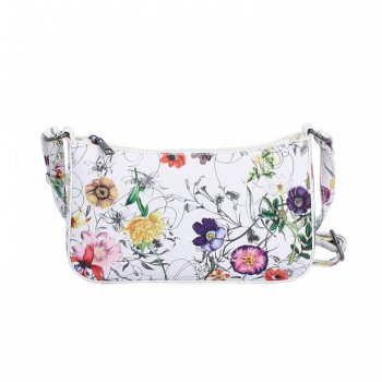Le Sands Bílá kabelka s květinovým vzorem 4216 PRINT A