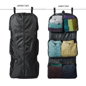 RuMe Cestovní příslušenství - Organizer do cestovního kufru Garment Travel Organizer 2 in 1 GTO-BLACK doprava zdarma