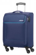 AMERICAN TOURISTER Cestovn kufr mal - kabinov zavazadlo FUNSHINE Spinner (4 koleka) 55 cm Orion Blue 75507-2610