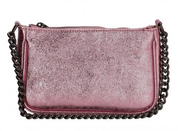 CHARM LONDON Růžová malá kožená kabelka Elisa L593-009