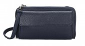 CHARM LONDON Malá kožená kabelka na mobil L626-002 modrá - moderní psaníčko