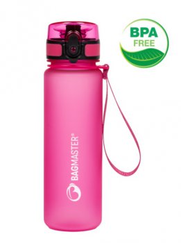 Bagmaster Lahev na pití pro děti do školy BOTTLE 20 A růžová