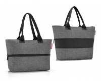 Reisenthel Elegantn� n�kupn� ta�ka na zip shopper e1 twist silver RJ7052