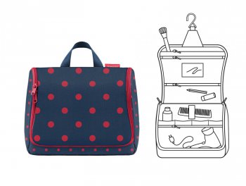 Reisenthel Toaletn tatika Toiletbag XL Mixed dots red WO3075