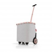 Reisenthel Moderní nákupní košík na kolečkách Carrycruiser frame twist sky rose OE1036