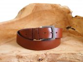 Penny Belts Pánský kožený opasek 25-48 světle hnědý