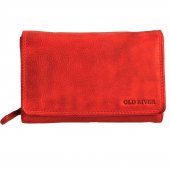 Old River Kožená dámská peněženka WS-6022 červená