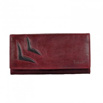 Lagen Dámská kožená peněženka 6011/T W.Red/Black